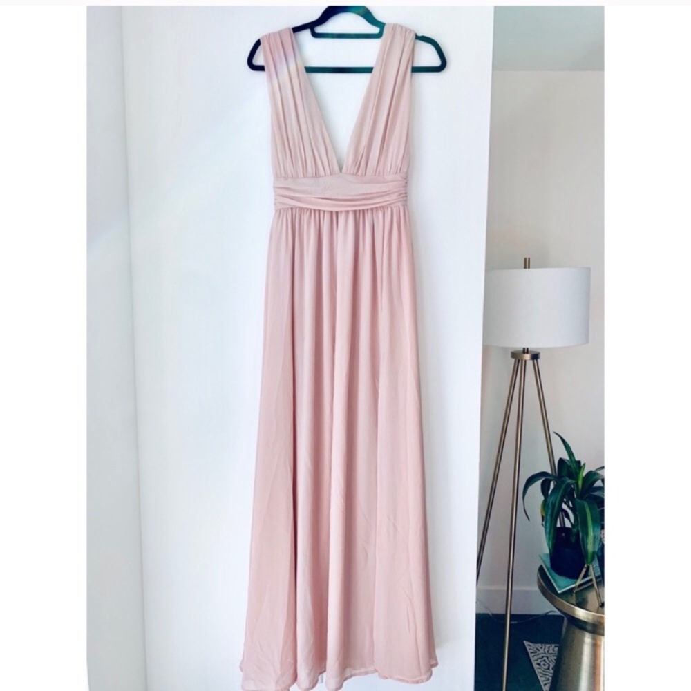 Lulus Heavenly Hues Blush Pink Dress